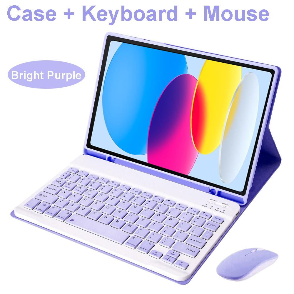 Case for iPad A16 11 Inch A3355 A3356 A3354,Bluetooth Keyboard cover for iPad 10th 10.9 Inch A2696 A2757 A2777 A3162