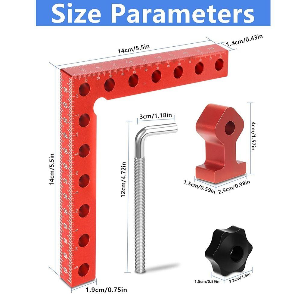 L Shape Corner Clamps 90 Degree Woodworking Positioning Block Drawers Assembly