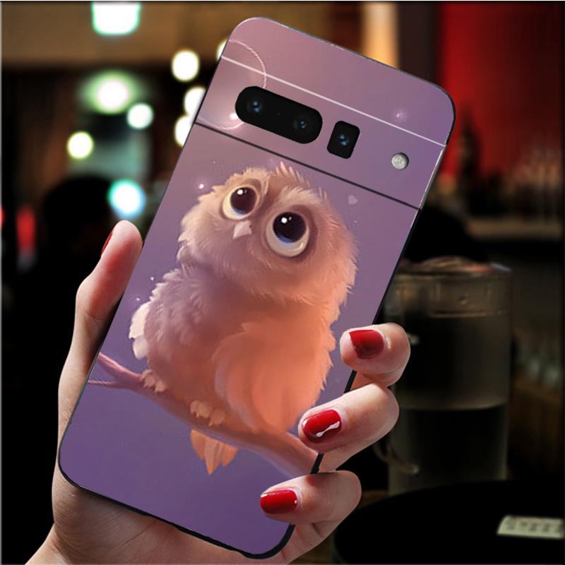 Чехол для телефона Google Pixel 7 Pro 7 6A 6 Pro 5A 4A 3A Pixel 4 XL Pixel 5 6 4 3 XL 3A XL 2 XL с милым животным и мультяшной совой, чехол Funda