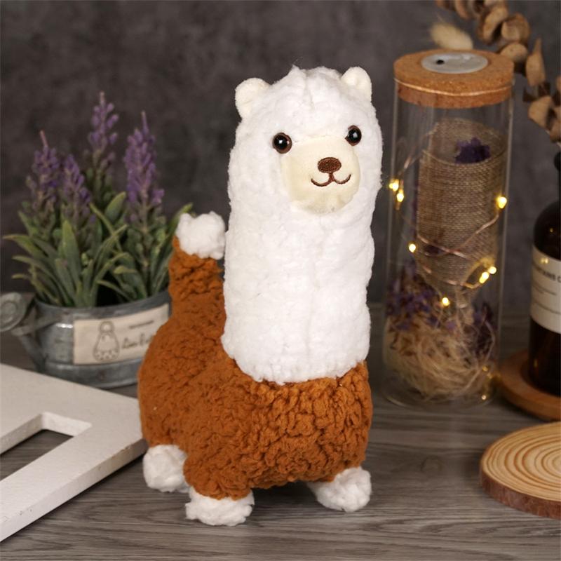 Милые электрические плюшевые игрушки из альпаки, электронная лама, ходьба, виляющий хвостом, имитация мягких игрушек, кукла Peluche, подарок на день рождения для детей