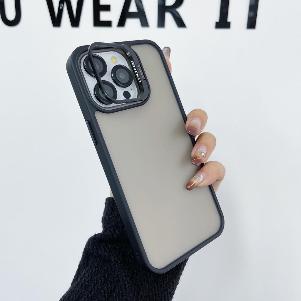 Невидимый кронштейн Подходит для чехла для мобильного телефона Apple 15pro Ощущение кожи iPhone 14 Защитная матовая крышка для объектива 13