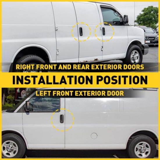 For Chevy Express/GMC Savana Van 1996-2009 Exterior Door Handle Driver Passenger