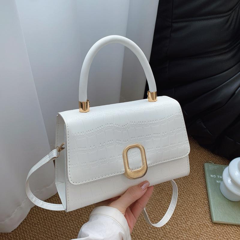 Women Casual Solid Color Lightweight Small Square Crossbody Shoulder Bag For Daily Commuting