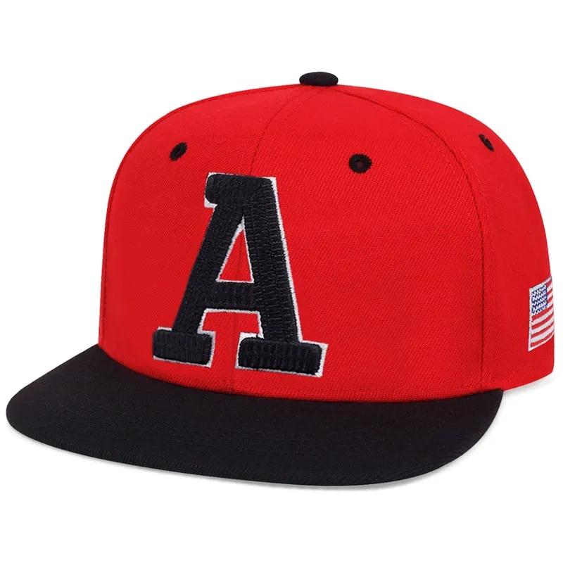 Fashion Men Hip Hop Cap Letter A Embroidery Baseball Caps Cotton Snapback Hat Adult Adjustment Outdoor Casual Sun Hats Bone