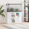 VidaXL Aquarium Stand, White, 100x40x60 Cm, Engineered Wood, Aquarium Cabinet with Storage 833583