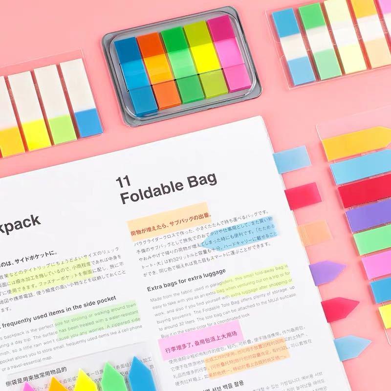 Съемные цветные наклейки-индексы: Маленькие свежие студенческие маркеры и стикеры