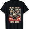 Чёрная Овца С Рождения Пустынный Толсторог Баран Ягнёнок Животное Футболка