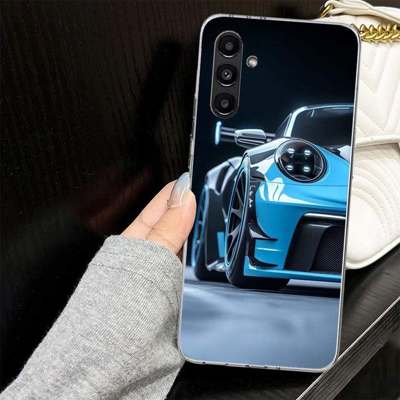 Спортивный чехол GT3-RS Car-911 для Samsung A17 A16 A56 A36 A26 A15 A55 A35 A25 A14 A54 A34 A24 Чехол для телефона A13 A53 A33 A23 A05S A04S