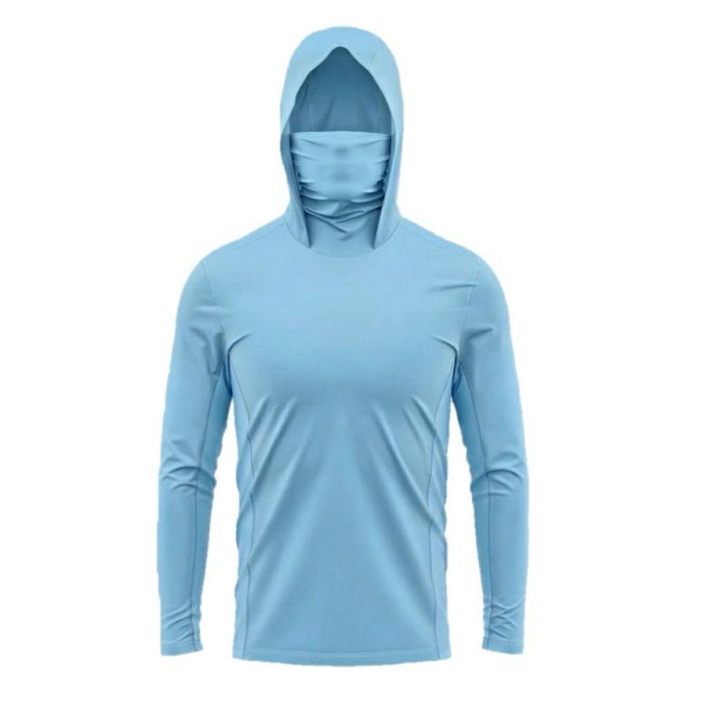 Lightweight UV Protection Fishing Hooded Long Sleeve Shirt Outdoor Sports Cycling Jersey Style
