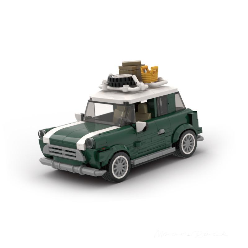 Pinplatinum Retro MINI Container Car Summer Time Series Puzzle Building Blocks для мальчиков и девочек Подарки