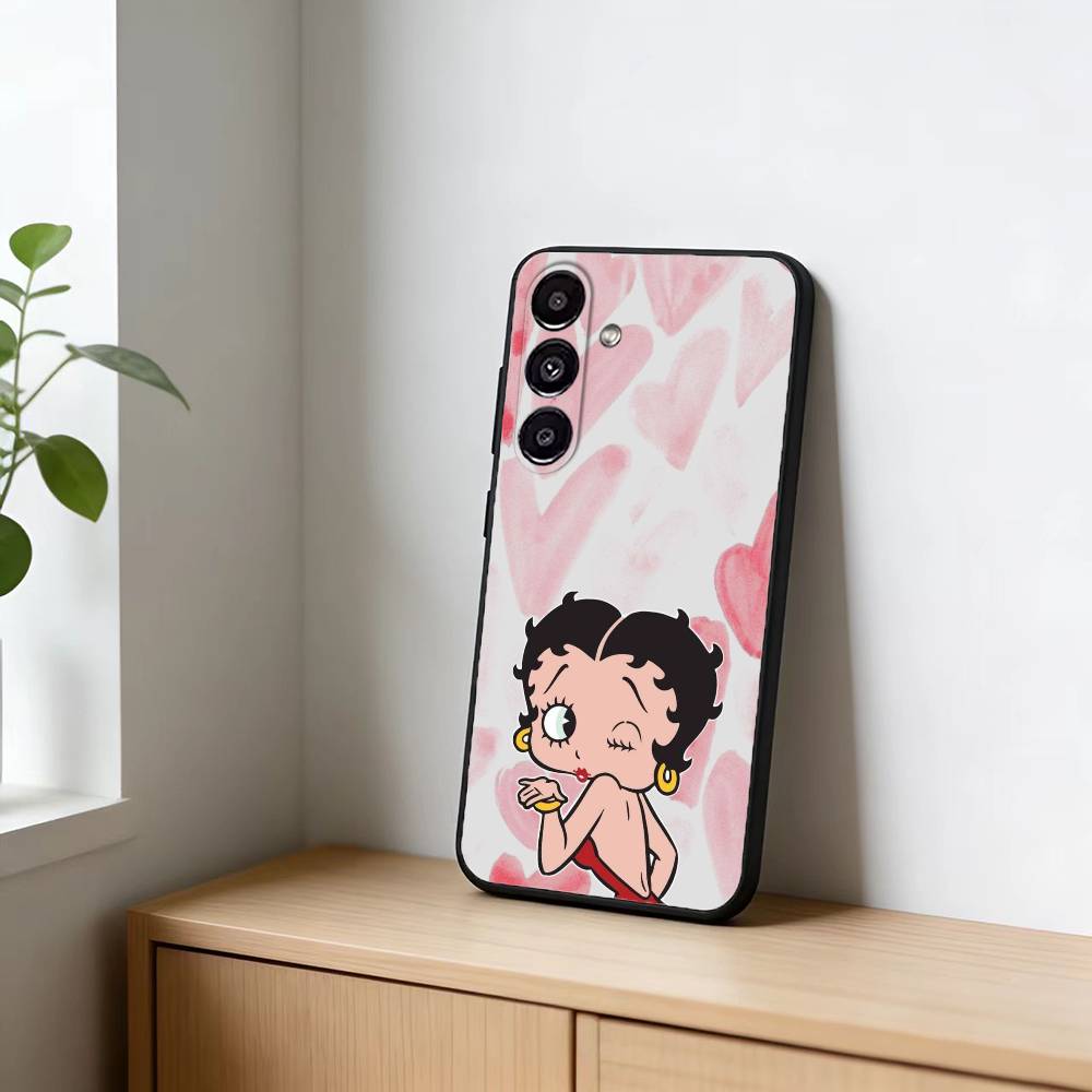 Betty HOT Boop Phone Case For Samsung Galaxy A91,80,73,72 ,71,53,52,32 ,31,22,21s,20,Soft Black Case