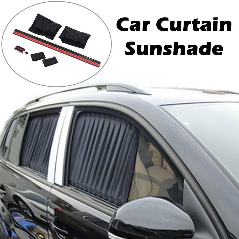 Car Window Sunshade Magnetic Side Window Curtain Retractable Cover Window Heat Car Insulation Shade Sunscreen Accessories