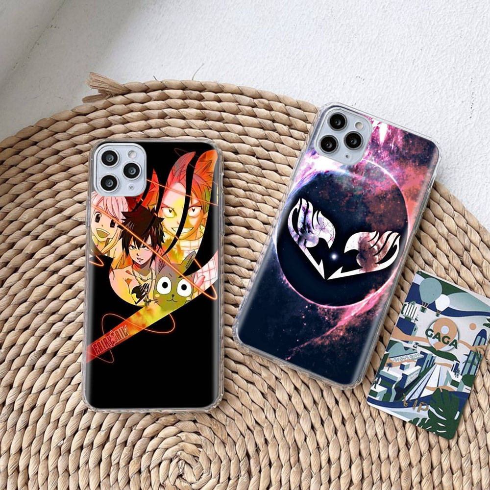 Чехол DT15 Fairy Tail для Samsung A04 A14 A23 A34 A54 M23 M33 M52 M53 Realme 10 9 C30S C35 C55 VIVO Y02S Y21 Y33S Y51 X80 Pro Прозрачная крышка