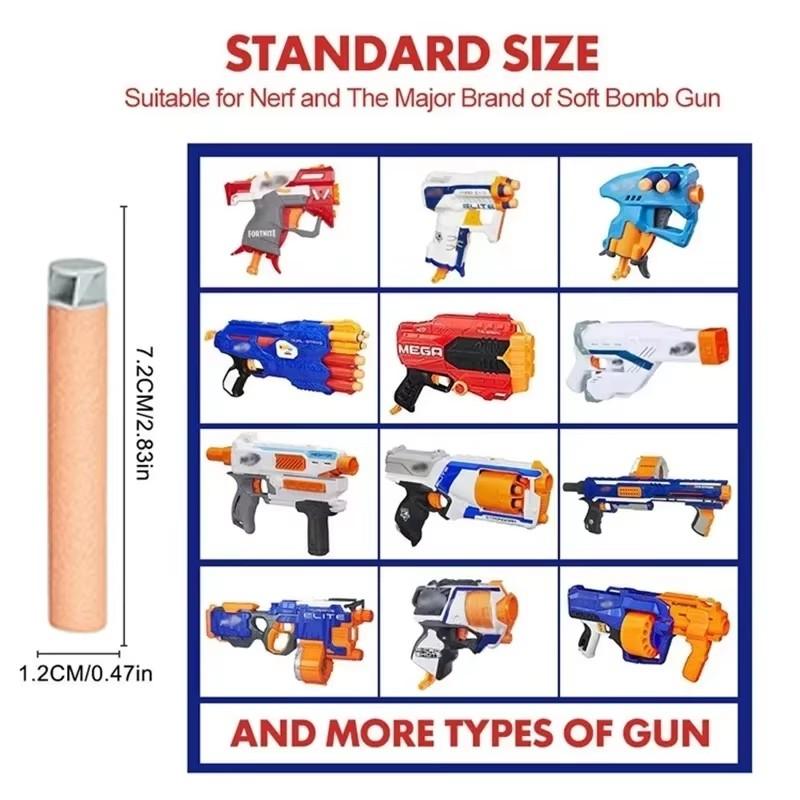 ZIVCONCING Orange Refill Darts Bullets Spiral Foam Rotating Bullet for Nerf Accustrike Elite Series Toy Gun Matching Soft Bullet