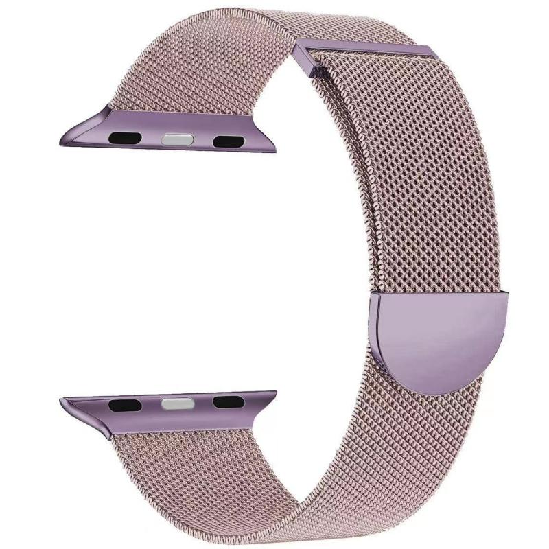 Металлический ремешок с миланской петлей для Apple Watch Ultra Band 49 мм, 42 мм, 44, 45, 41 мм, стальная сетка, магнитная для iWatch Series 9/8/7/6/5/4/3/SE