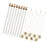 8Pack Wine Bottle Torch Kit Long Life Torch Wicks Brass Fire Wick Holders Caps Wine Bottle Torch