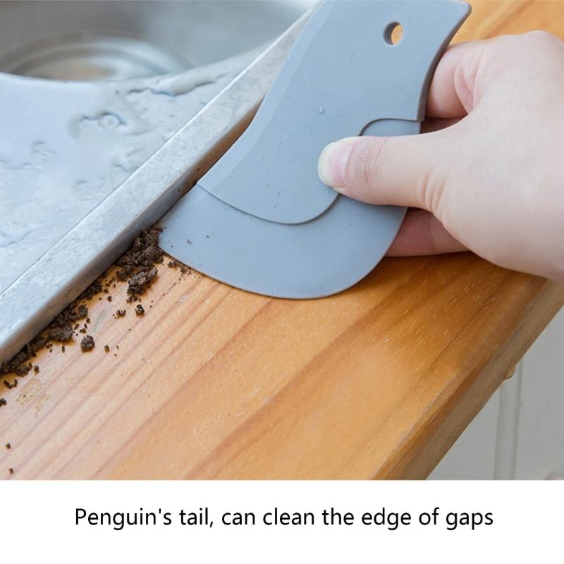 Soft Flexible Silicone Penguins Kitchen Scrapers For Baking And Cooking Tasks Dishwasher Safe Cleaning Tool