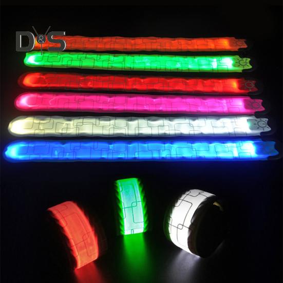 Перезаряжаемый светодиодный браслет для бега, светящиеся браслеты со светодиодной подсветкой, браслет для ночного велоспорта, ходьбы, бега, беговой экипировки