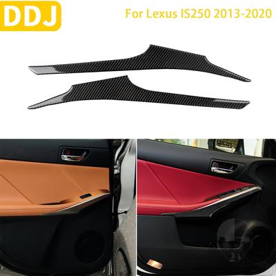 Для Lexus IS250 300 350C 2013-аксессуары для салона автомобиля из углеродного волокна, наклейки на отделку боковой панели