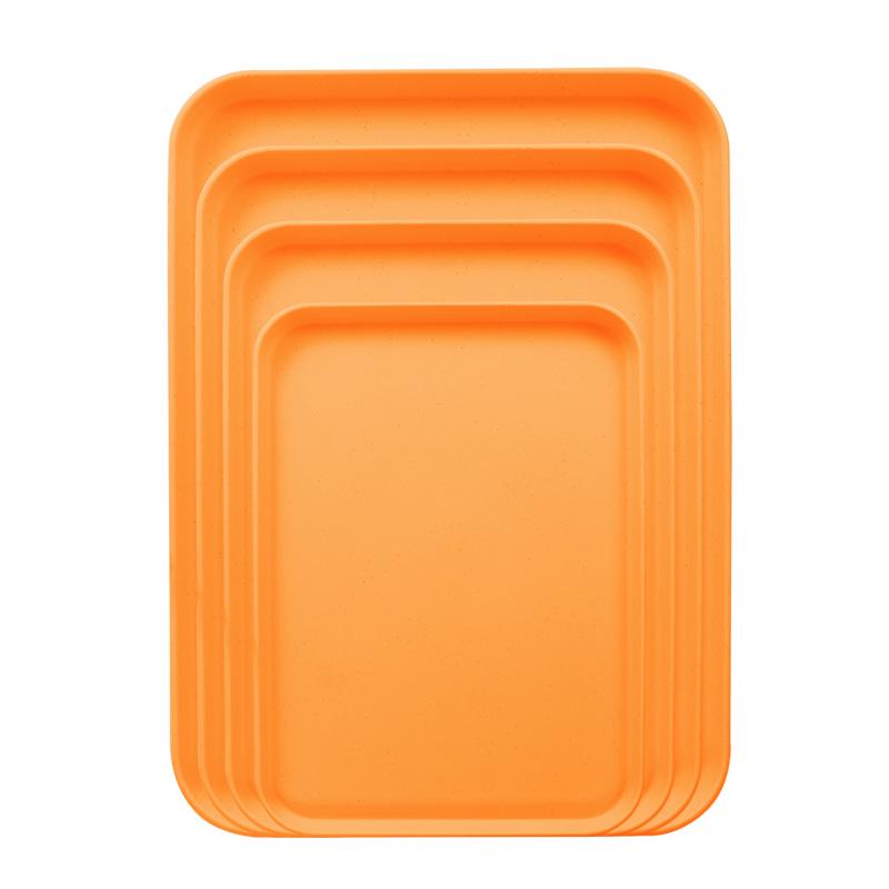 Прямоугольный поднос из пшеничной соломы для дома, гостиницы или ресторана - Идеально подходит для чая, закусок и десертов