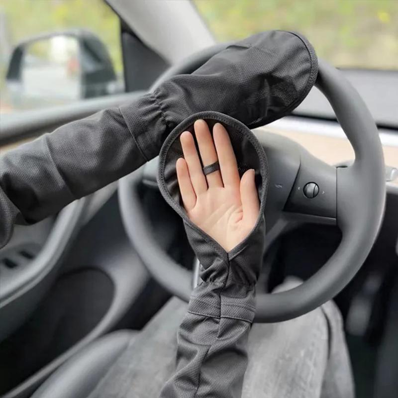 Женская защита рук, ледяной шелк, ледяные рукава, перчатки, подковообразные рукава, защита от ультрафиолета