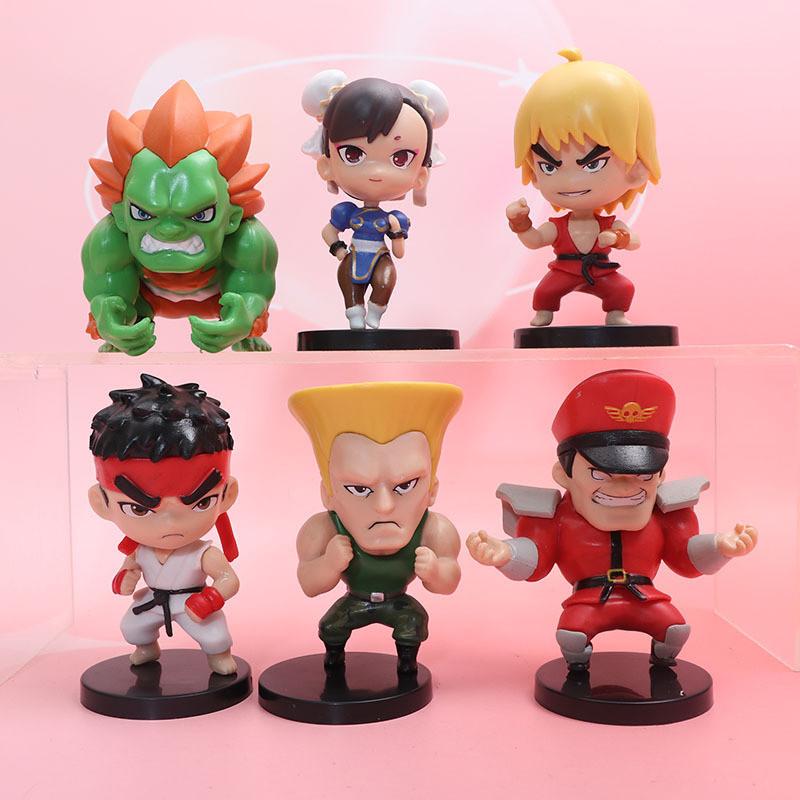 Набор ПВХ фигурок Street Fighter с коллекционными Чунь-Ли и Рю для любителей игр