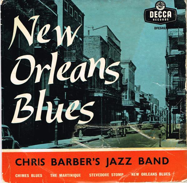 7-дюймовая пластинка JAZZ BAND CHRIS BARBER - New Orleans Blues DFE6463 Decca 1958 UK Джаз Б/У