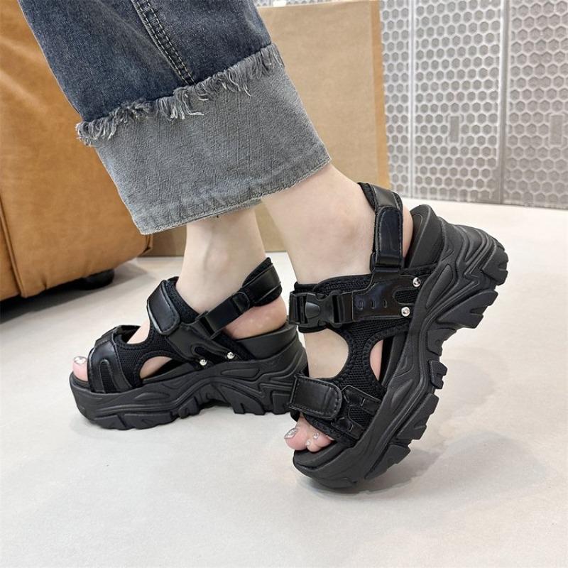 Женские сандалии, легкая обувь на танкетке для женщин, летние сандалии, обувь на платформе с каблуком, Sandalias Mujer, повседневная летняя обувь