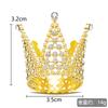 1/50pcs Mini Crown Cake Decoration Tiny Baby Small Pearl Tiara Crown Princess Topper Children Hair Ornaments Party Cake Decors
