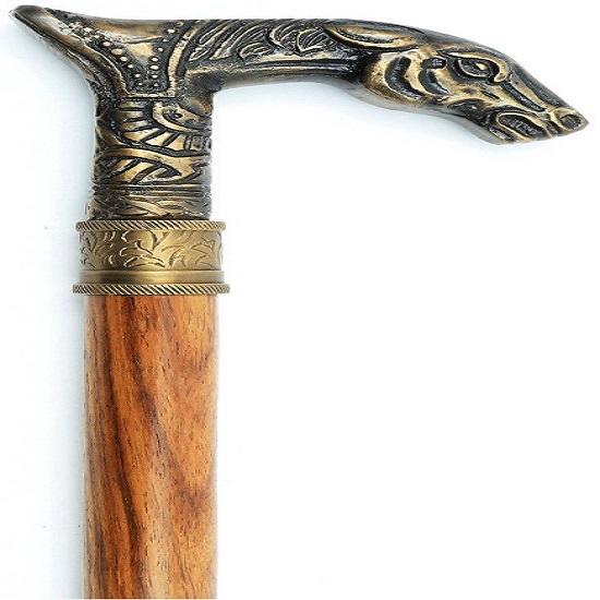 Horse Head Cane Designer Walking Stick with Handle Best for Gift