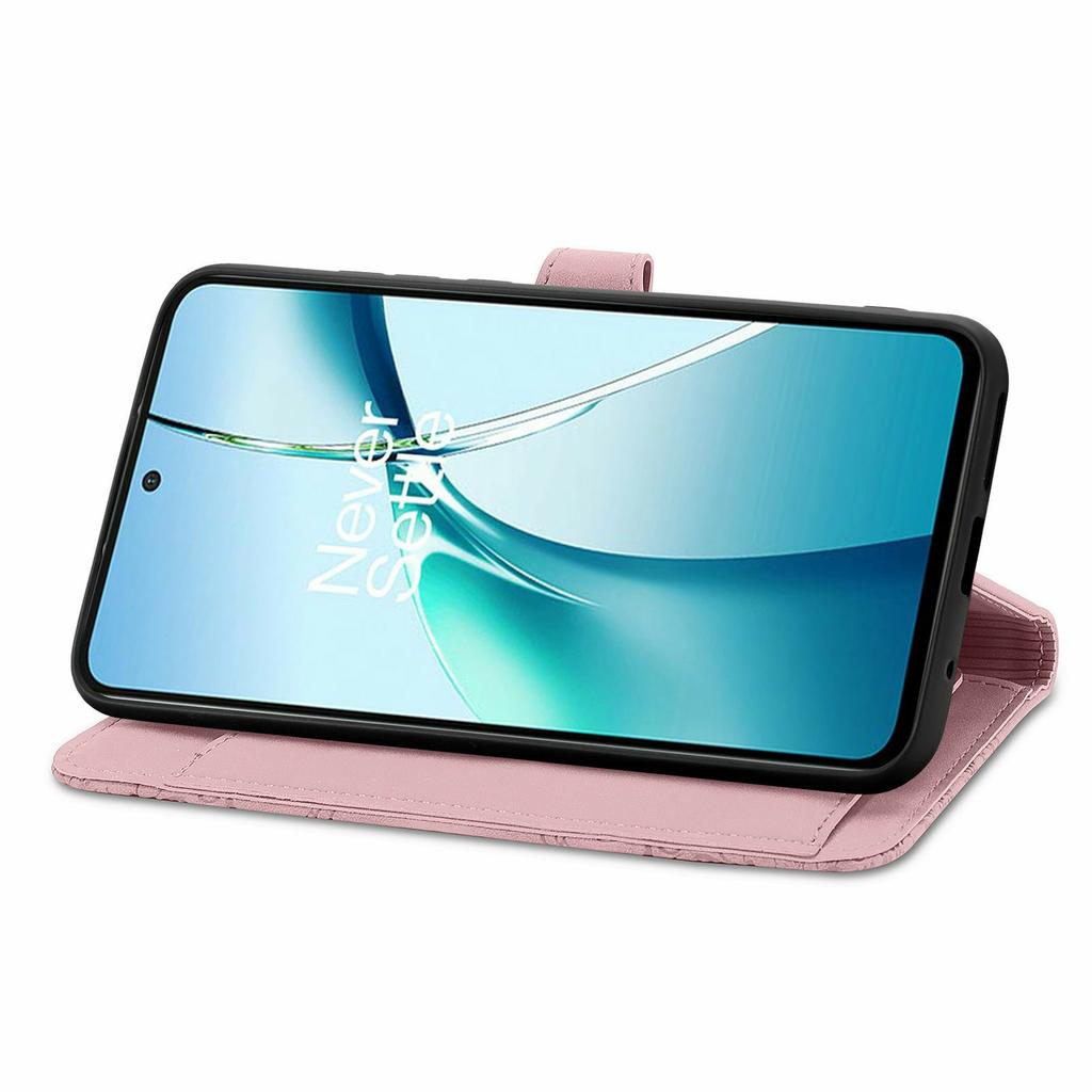 For Motorola Moto G86 Power 5G Zipper Wallet Case with Strap Flower Imprint PU Leather Phone Cover