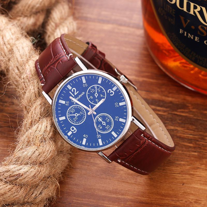 Модные Blu-ray часы Нейтральные женские часы Модные мужские часы с кварцевым механизмом Подарочные часы