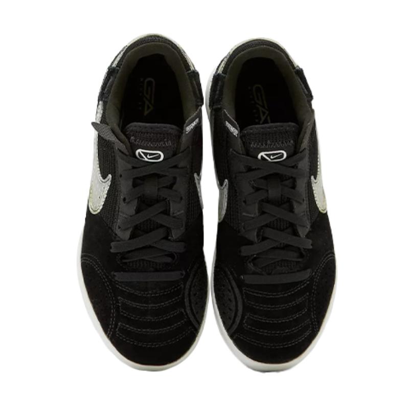 Nike Уличные футбольные кроссовки Streetgato с амортизацией, устойчивые к скольжению, износостойкие, низкие, черные, детские кроссовки DH7723-010