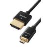 Elecom Micro HDMI Cable 2m 4K X 2K Compatible Super Slim Black DGW-HD14SSU20BK