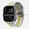 iWatch7 Diamond Buckle Horizontal Stripe S9 Silicone Strap for Apple Watch 8/Ultra