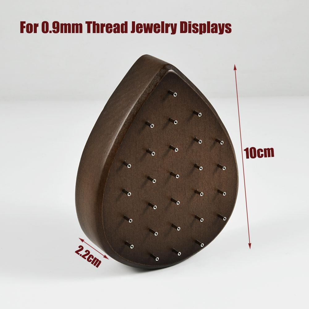 1 шт. деревянная витрина для пирсинга, футляры в форме цветка и сердца, подставка для сережек, пирсинга живота, губ, языка, ювелирных изделий из цельного дерева