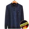 Men's Plus Velvet Sweater for Winter - Warm Knitwear for Middle-Aged and Elderly