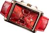 JMW TOKYO Square Red Rose Rectangular Limited Seiko Quartz Leather Genuine Simple Perfect for Day Popular Gift To 300 Pieces Men's Watch, & Gold,