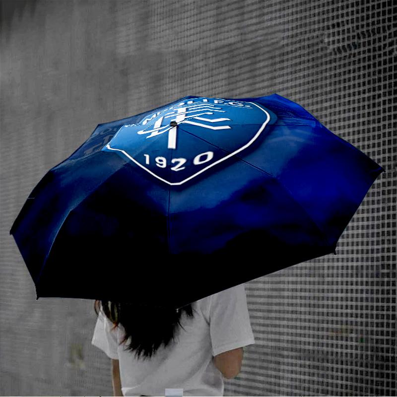 Football Empoli Crest Automatic Folding Umbrella - 8-Rib Travel Umbrella with Auto Open/Close & Portable, Gift for Christmas, Birthdays