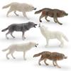 Natureinspired Animal Pvc Models Collection With Standing Wolf Figures For Childrens Toys