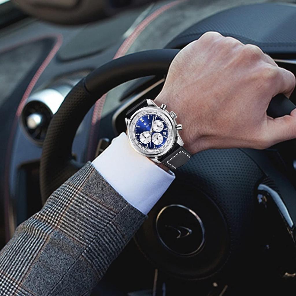 BENYAR AKNIGHT японская нержавеющая кожа совместима с деловым повседневным спортивным хронографом в комплекте мужские часы, кварцевые, стальные, ремешок, часы,