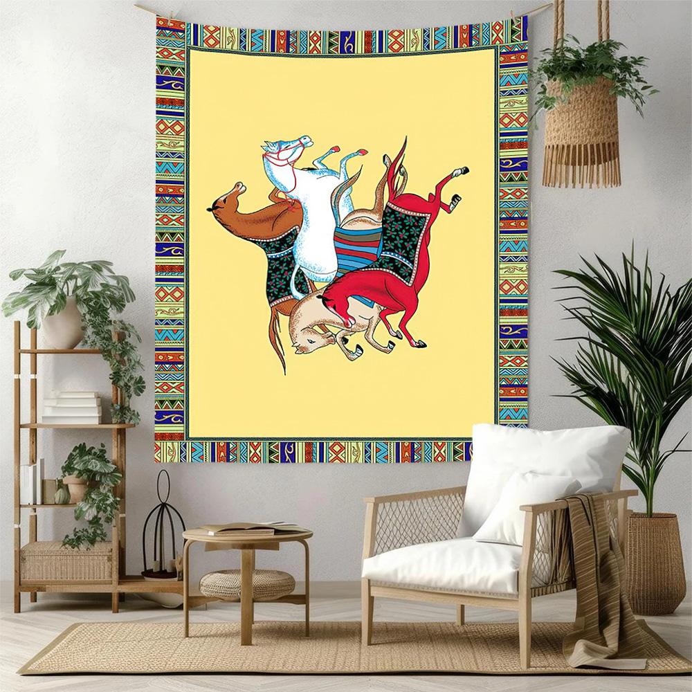 Horse Wall Decor Tapestry Art For Pet Memorial Birthdaywedding Party Backdrop Family Gift