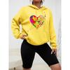 Colorful Butterfly Heart Print Clothing Female Fashion Loose Hoodies Harajuku Fleece Sweatshirt New Autumn Pocket Womenwear
