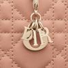 Dior Женский кошелек-портмоне на молнии с клетчатым узором и однотонными вставками, со съемным кулоном, женский кошелек, розово-розовый S0985ONMJ-M49P