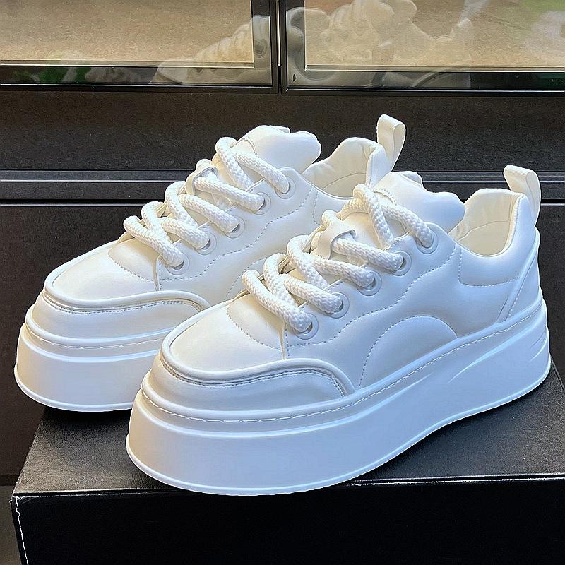 Fashion New Men's Shoes Thick Soled Height Increasing Casual Skateboarding Shoes Comfortable Soft Soled Running Sports Shoes Sneakers