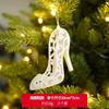 Украшения для рождественской елки Ангел Снежинка Туфли на высоком каблуке Подвески 2025 Рождество 2025 Новый год Рождественские подарки Навидад Домашний декор