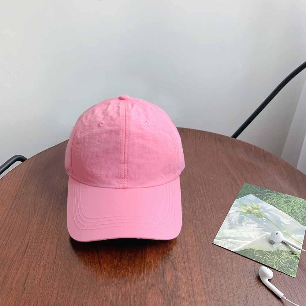 Solid Color Solid Color Sun Hat Korean Style Peaked Cap Quick-Drying Baseball Cap Girl
