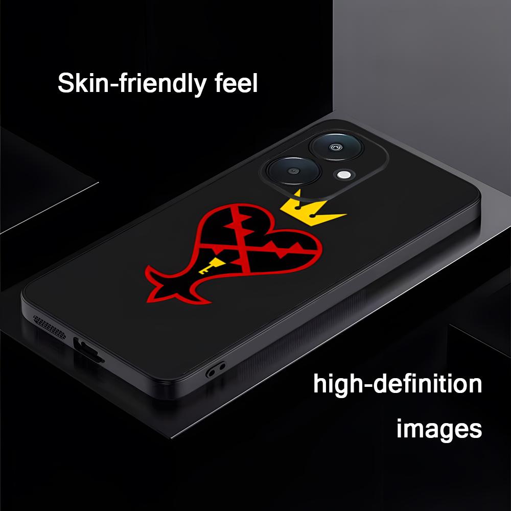 Hot Kingdom Hearts Game Phone Case For Xiaomi Redmi Note 13,12,11, 10 Pro Plus S, 5G, 12S, Luxury Soft Black Phone Cover