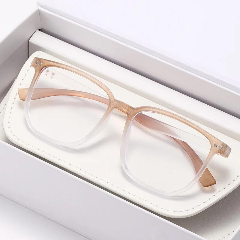 Neutral Classic Square Myopia Glasses High-Definition Blue Light Blocking Glasses Fashionable And Trendy Myopia Glasses To-4.0
