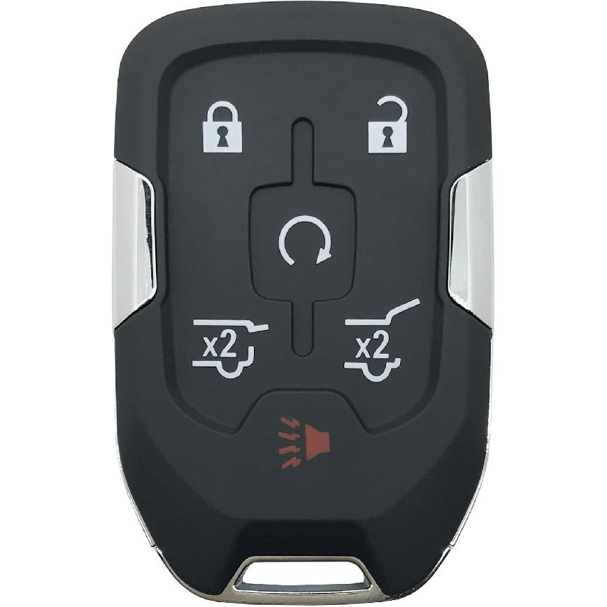 Запасной чехол для ключа-брелока подходит для Chevy Suburban Tahoe 2015 2016 2017 2018   GMC Yukon Бесключевой доступ Умный пульт дистанционного управления Корпус ключа-брелока (черный)